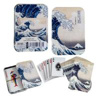 Baraja Poker La gran ola - Katsushika Hokusai 7x10 cm en Lata / In a Tin
