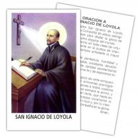 Estampa Ignacio de Loyola 7 x 11 cm (P25)