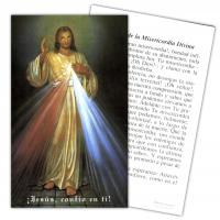 Estampa Jesus Misericordioso (Oracion) 7 x 11 cm (P25)
