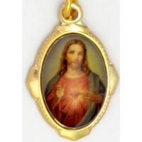 MEDALLA Sagrado Corazon Jesus 2.3 x 1.5 cm aprox. (Ovalada) (sin Estampa)