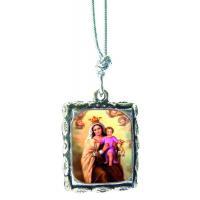 Medalla Virgen del Carmen (A todo Color) (Con Cordon)