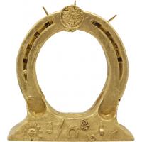 Vela Forma Herradura 15 cm (Dorado) (Blister)