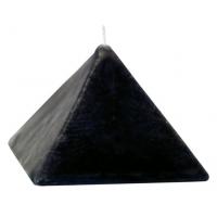 Vela Forma Piramide Pequeña 6 cm (Negro)