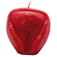 Vela Forma Vagina 9 cm (Rojo)