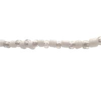 Collar Santeria Obatala 1 x 1 (Bco-Cr) (1 V) (110 cm)
