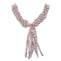 Collar Santeria Mazo Obba (Simple) (Cristal-Rosa)  (140 a 160 cm)