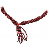 Collar Santeria Mazo Eleggua (Simple) (Rojo-Negro) (140 a 160 cm)