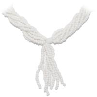 Collar Santeria Mazo Obatala (Simple) (Blanco)  (100 a 150 cm)