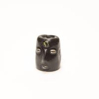 Sant. Eleggua de bolsillo negro simbolo Orula (4 x 4 cm Aprox.)
