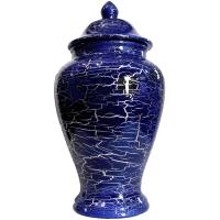 TIBOR Ceramica Yemanja 50 x 24 cm aprox. (Azul vetas plateadas)(08/23)