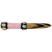 Sant. Cuchillo de Nana (Madera Decorada) (Obba,) 27 a 30 cm Artesanal puede variar de color y forma