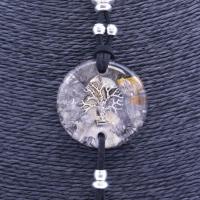 Collar Orgon Arbol de la Vida Negro con Abalorios (3,7 cm Ajustable) 