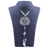 Collar Orgon Arbol de la vida Verde con Abalorios (5,4 cm Ajustable) 