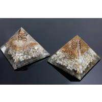 Orgon Piramide Cuarzo Cristal de Roca 9 x 9 cm