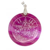 Colgante Geometria Tetragramatron Agata Rosa (Has)