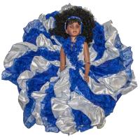 Muñeca Orisha Yemanja Plateada 70 cm (Dos Aguas) (Vestido +  Accesorios)