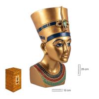 Imagen Busto Nefertiti 25 cm Dorado (Resina Premium)