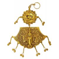 Ganesha 16 x 14 cm (Baño dorado) (Para colgar)