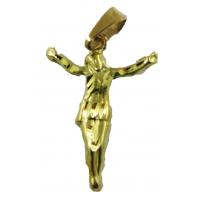 Amuleto Cristo Tumbaga Dorado 4 cm