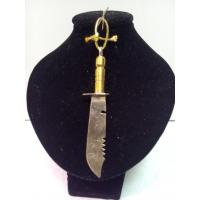 Amuleto Espada Metal Cuchillo 7 cm (Mango Dorado)