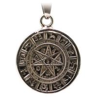Amuleto Estrella de 7 Puntas Alquimia c/ Tetragramaton 3.5 cm