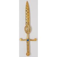 Amuleto Espada San Miguel Dorada 12 x 4 cm