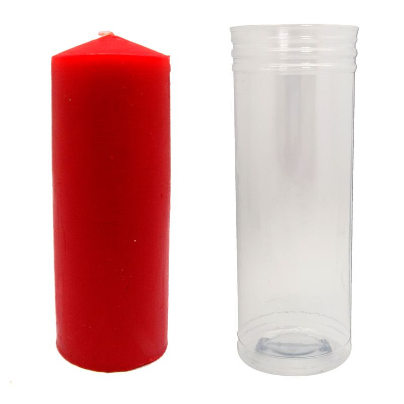 Velon Rojo 15 x 5,5 cm con tubo protector 6 dias