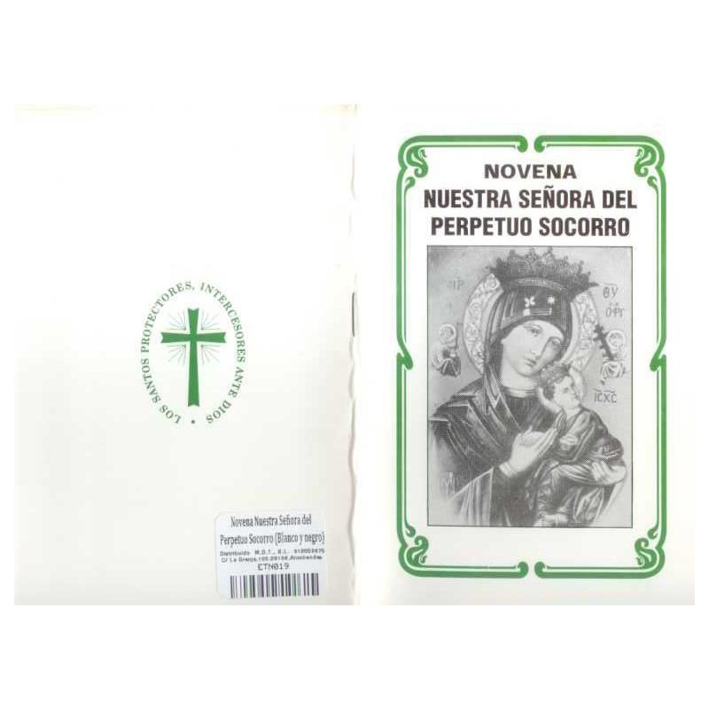 Novena Nuestra Señora del Perpetuo Socorro (Blanco y negro) (Has)