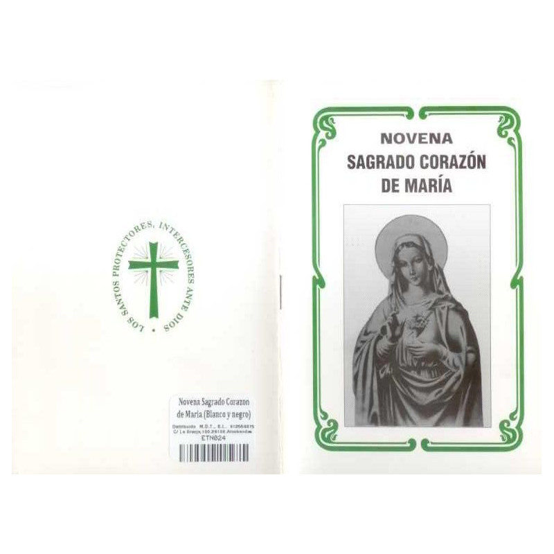 Novena Sagrado Corazon de Maria  (Blanco y negro) (Has)
