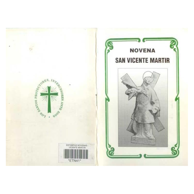 Novena Vicente Martir (Blanco y Negro) (Has)