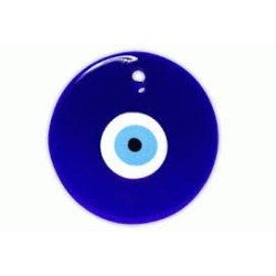 Amuleto Proteccion Ojo Turco Cristal Redondo 8 cm (Para Colgar)