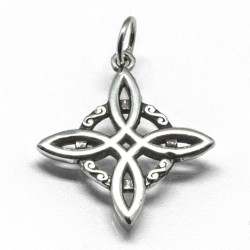 Amuleto plata Nudo Bruja