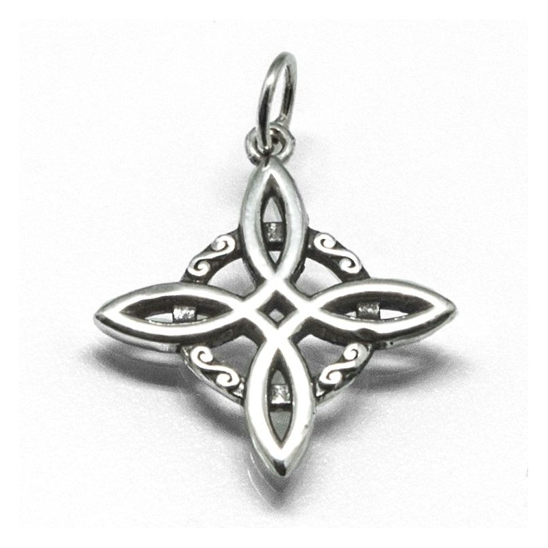 Amuleto plata Nudo Bruja