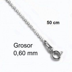 Cadena Plata 50 cm Fina