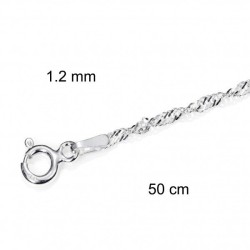 Cadena Plata 50 cm Tren G