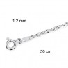 Cadena Plata 50 cm Tren G