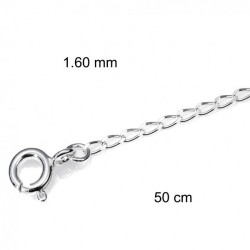 Cadena Plata 50 cm Gr