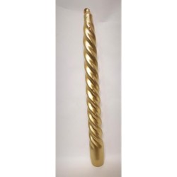 Vela bujia dorada Espiral