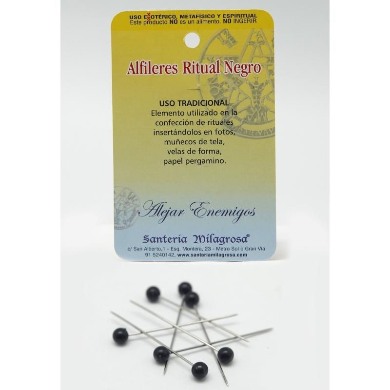 Art. Ritual Alfiler Ritual Negro (7 Unid) ·