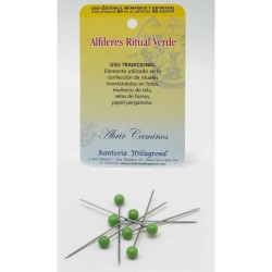 Art. Ritual Alfiler Ritual Verde (7 Unid) ·