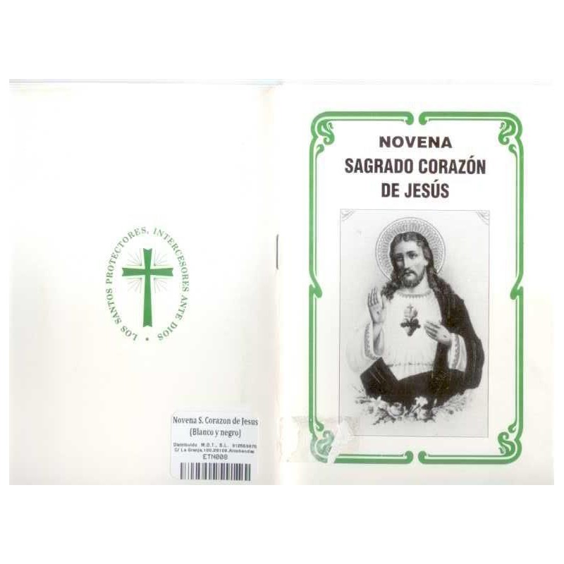 Novena Sagrado Corazon de Jesus (Blanco y negro) (Has)