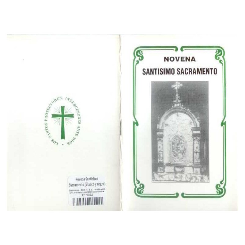 Novena Santisimo Sacramento (Blanco y negro) (Has)