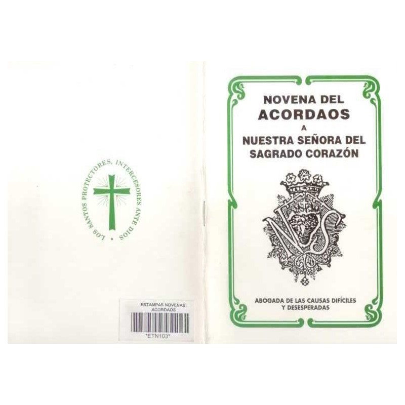 Novena Acordados (Blanco y Negro) (Has)