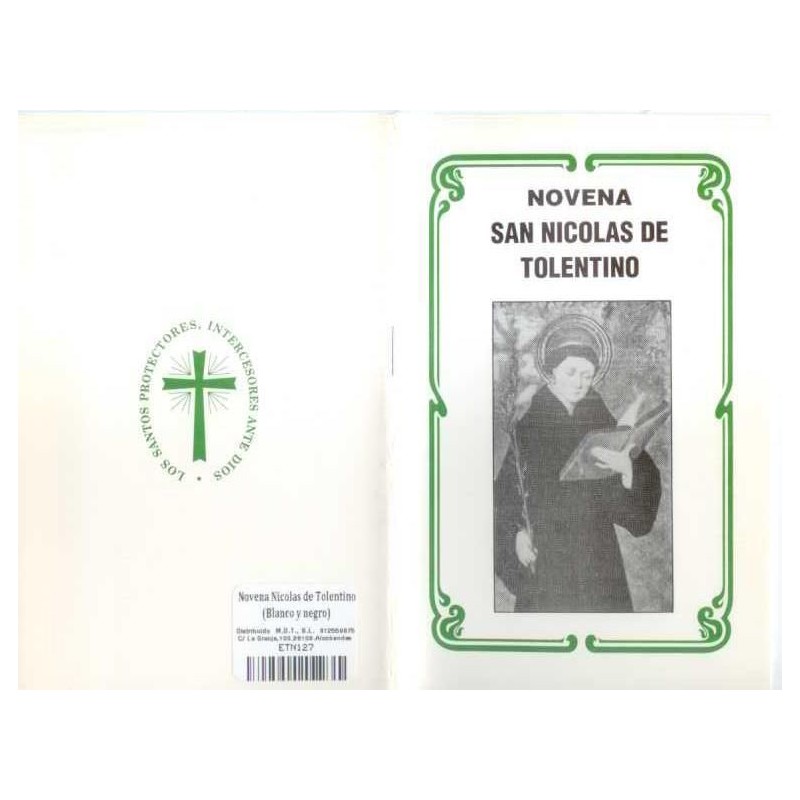 Novena Nicolas de Tolentino (Blanco y negro) (Has)