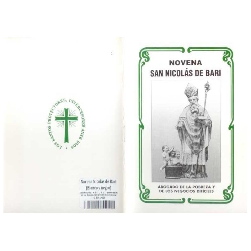 Novena Nicolas de Bari (Blanco y negro) (Has)