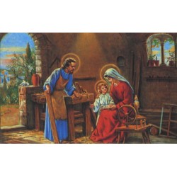 Estampa Familia Hogar Feliz 7 x 11 cm (P25) (HAS)