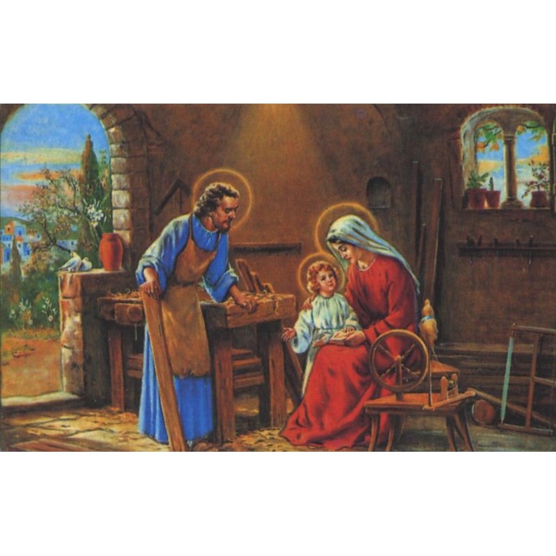 Estampa Familia Hogar Feliz 7 x 11 cm (P25) (HAS)