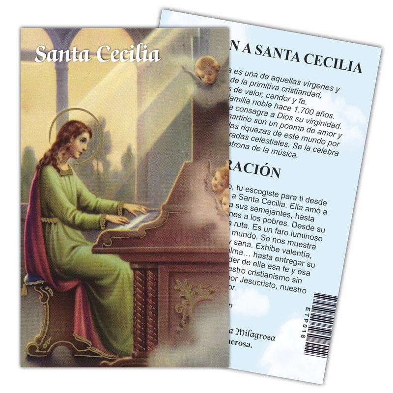 Estampa Cecilia 7 x 11 cm (P25.)