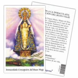 Estampa Inmaculada Concepcion del Buen Viaje 7 x 11 cm (P25)