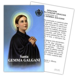Estampa Gema Galgani 7 x 11 cm (P25)